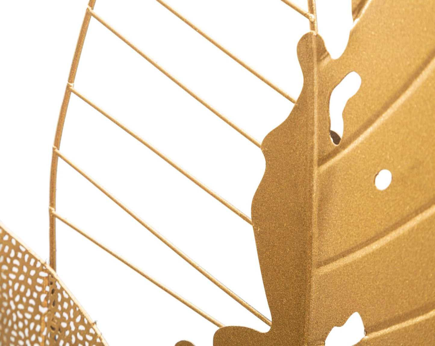 Wanddecoratie Herfstblad Goud 84.5x53x4 cm