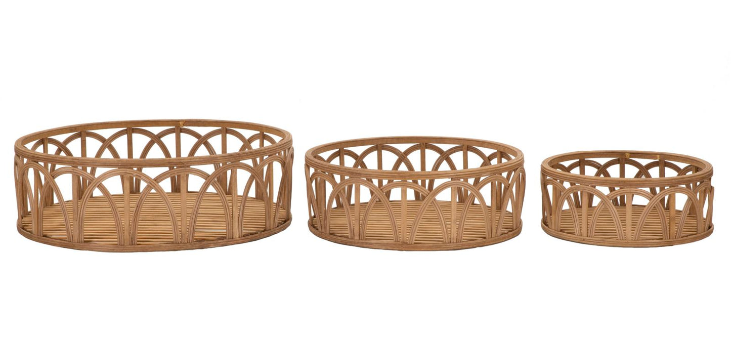 Rattan Schalen Set Fuji 3-delig