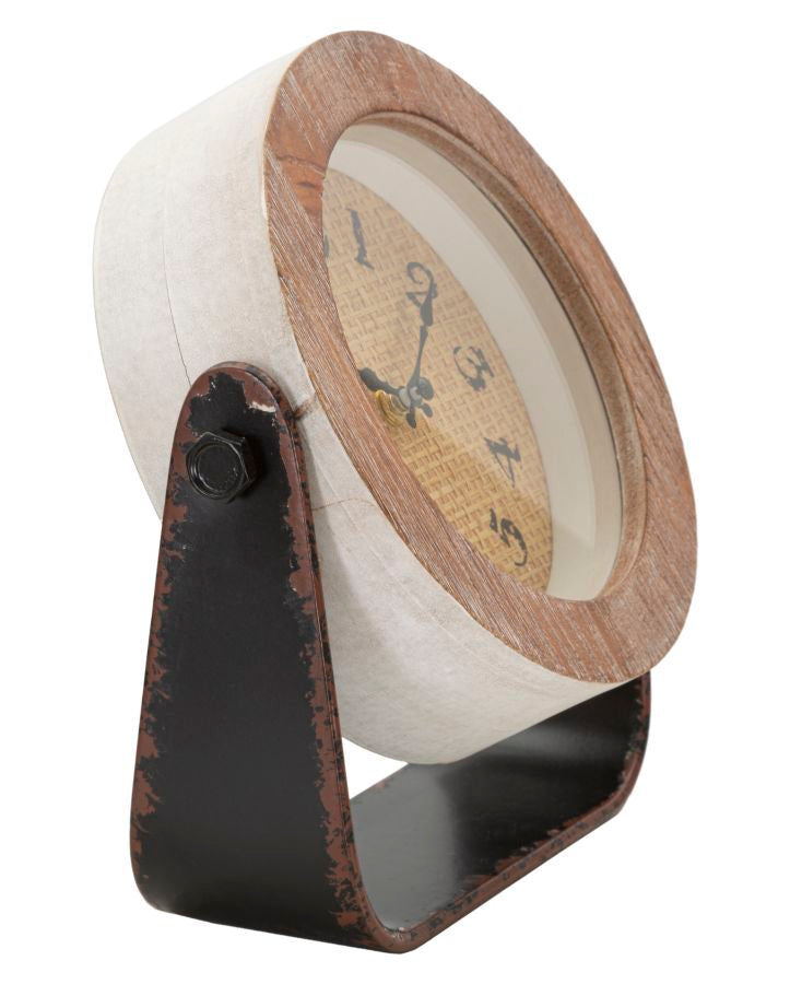 Ronde Tafelklok Boho Chic 24x23.5x7 cm