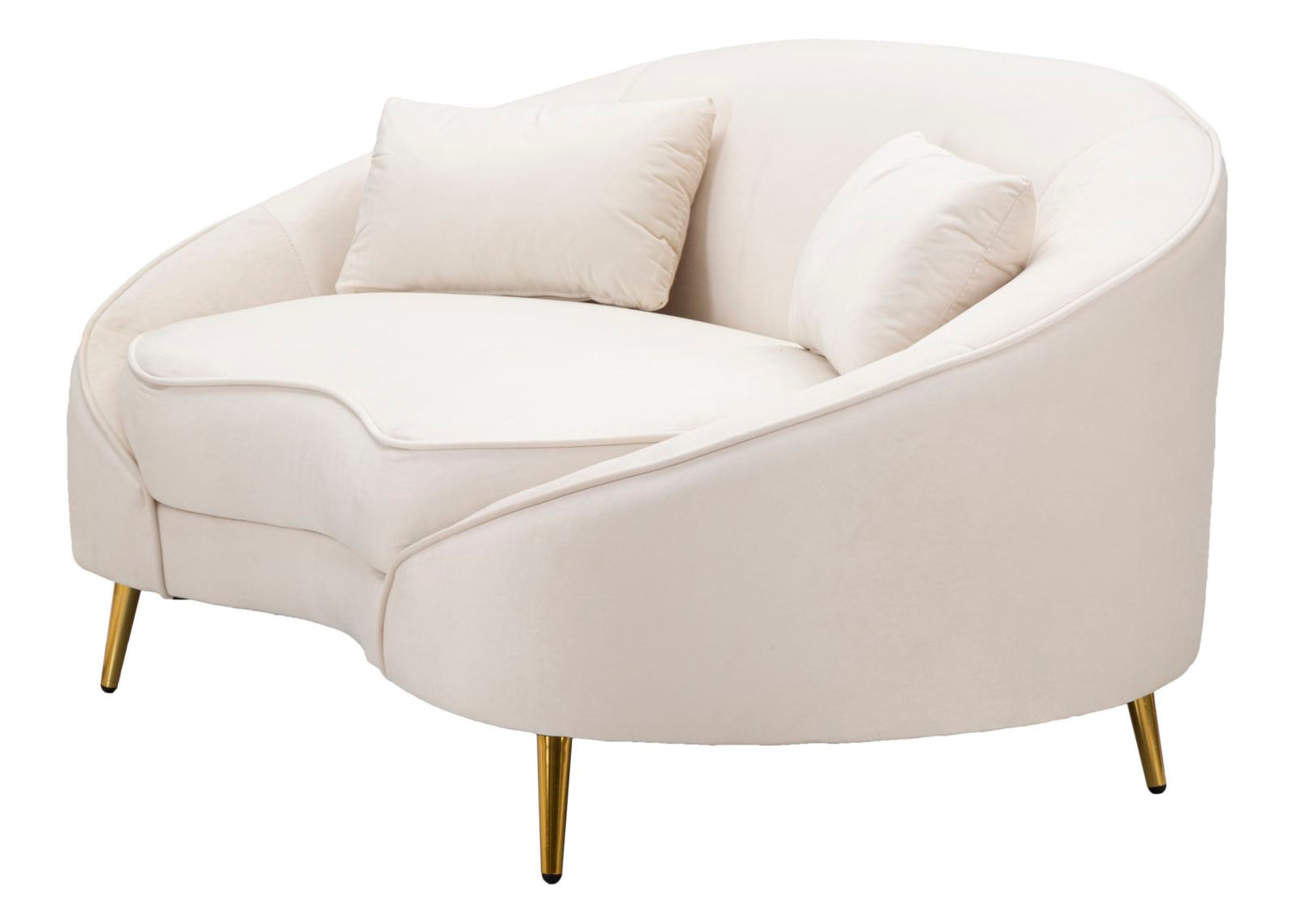 Sofa Oslo Tweezits Met Kussens Crème 68x148x84 cm