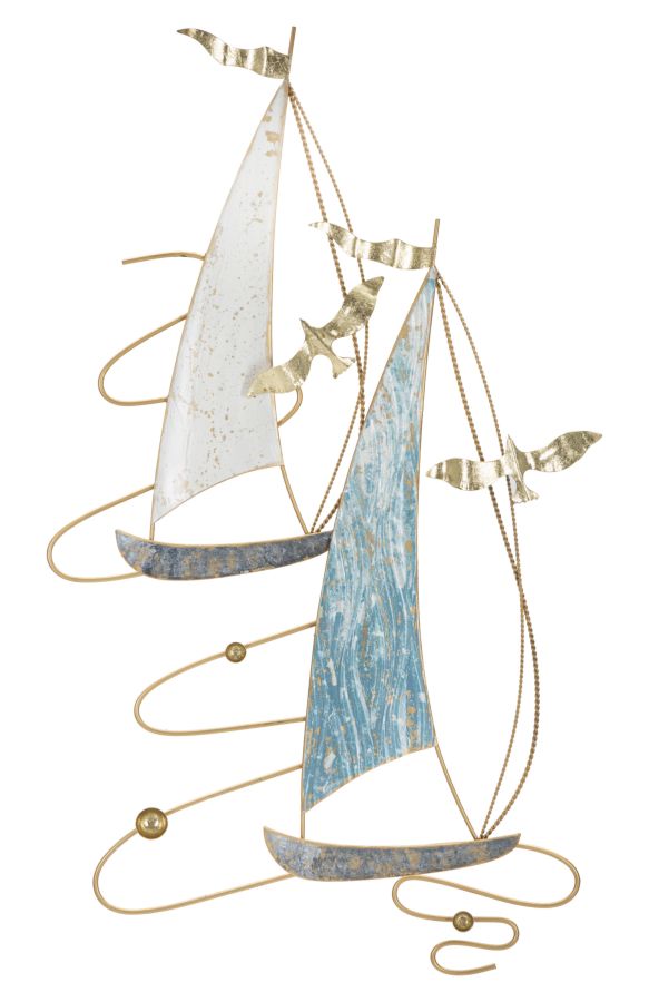 Ijzeren Wandpaneel Vela Multicolor 87x51.4x4 cm