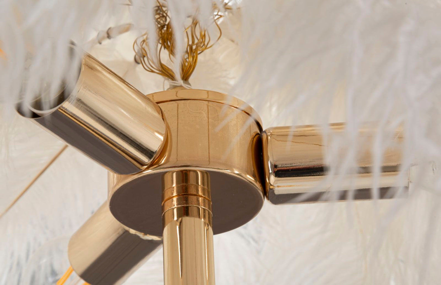 Vloerlamp Palm Goud-Wit 160x55x55 cm