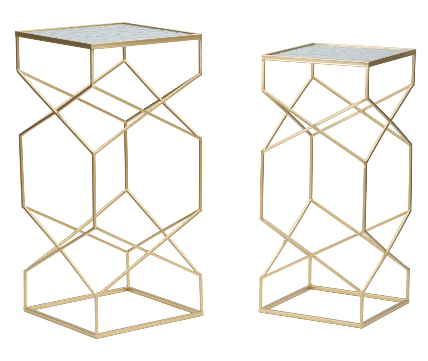Glassy Bijzettafel Set 2 Stuks