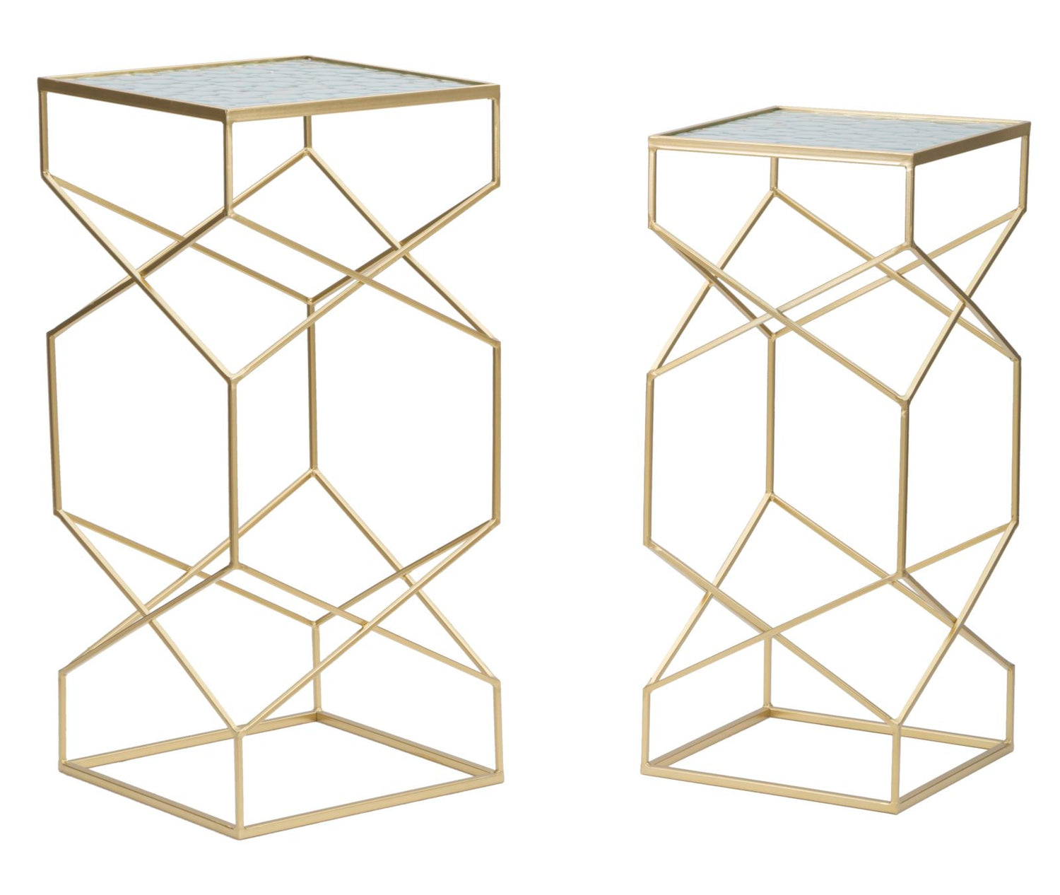 Glassy Bijzettafel Set 2 Stuks