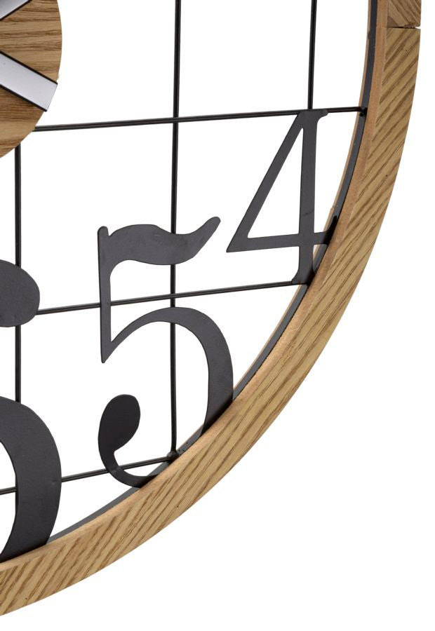 Wandklok Numbers 60x60x2.5 cm