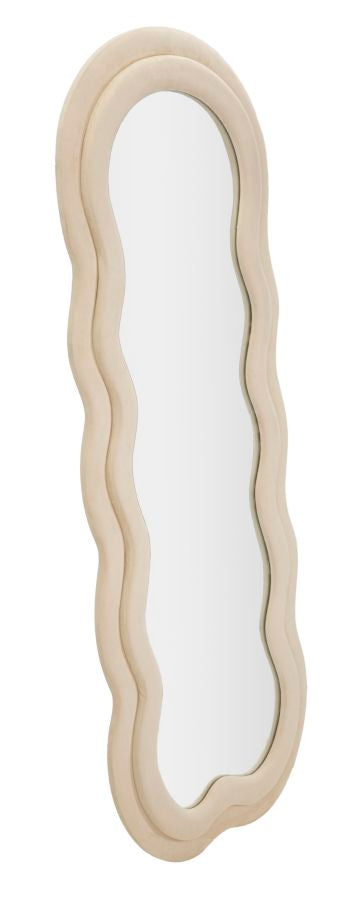 Wandspiegel Miki Cream Velvet 160x60x4 cm