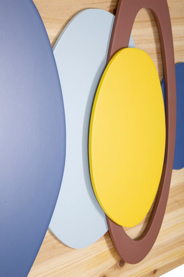 Wandpaneel Hout Multicolor 50x80x2.5 cm