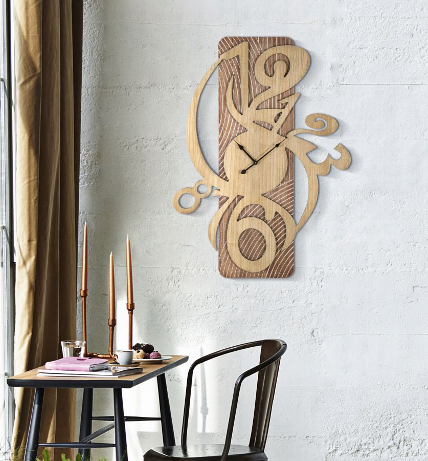 Wandklok Wolly Modern 93x70x4.4 cm
