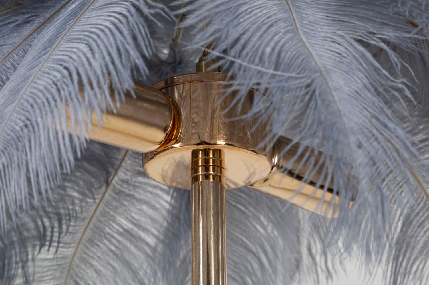 Tafellamp Palm Goud en Grijs 55x40x40 cm