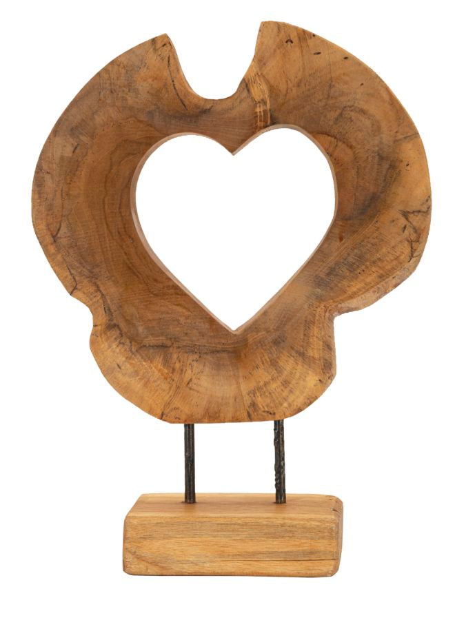 Hasi Sculptuur Teakhout 38x28x10 cm