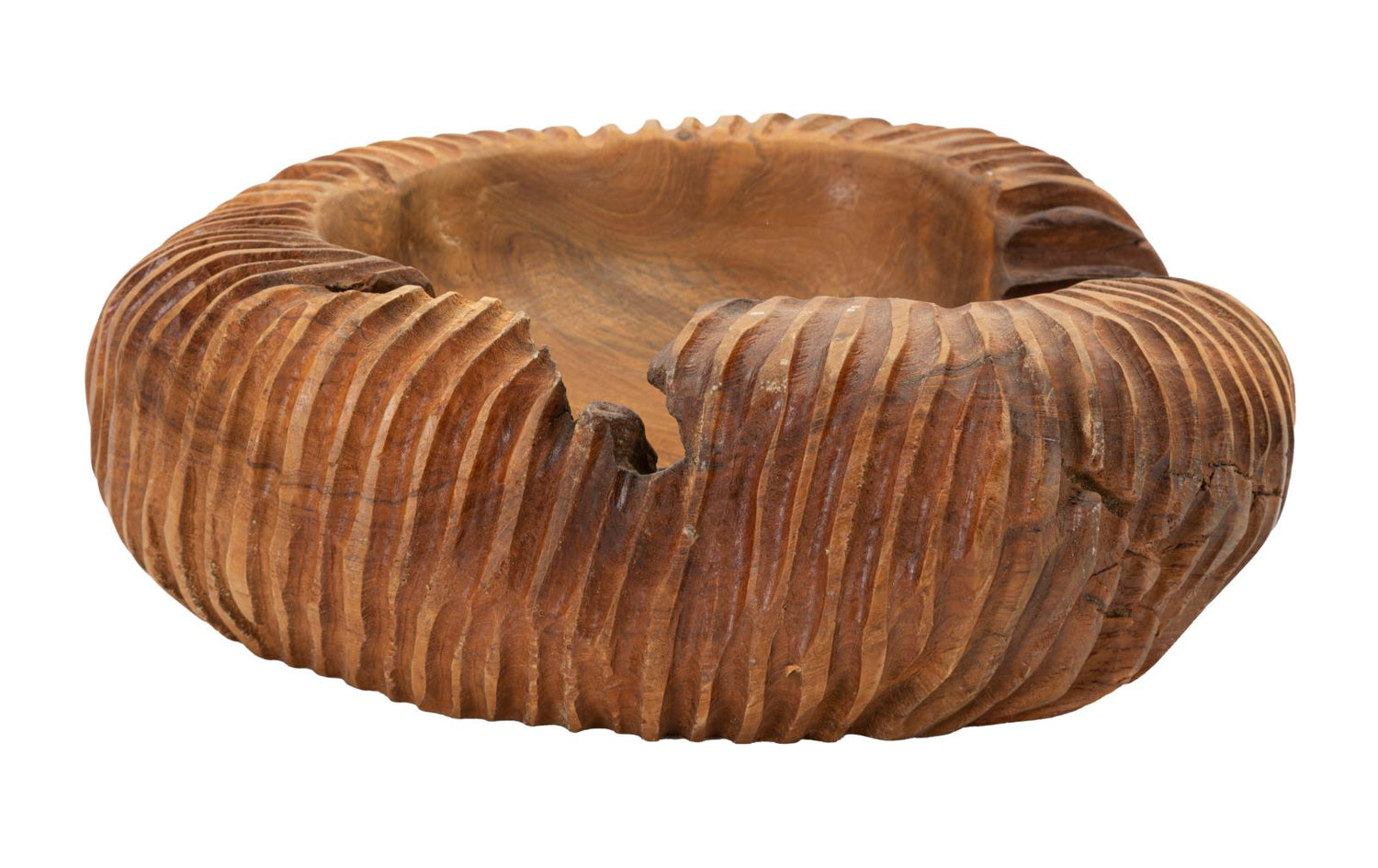 Decoratieve Schaal Garit Teak 16x37x40 cm