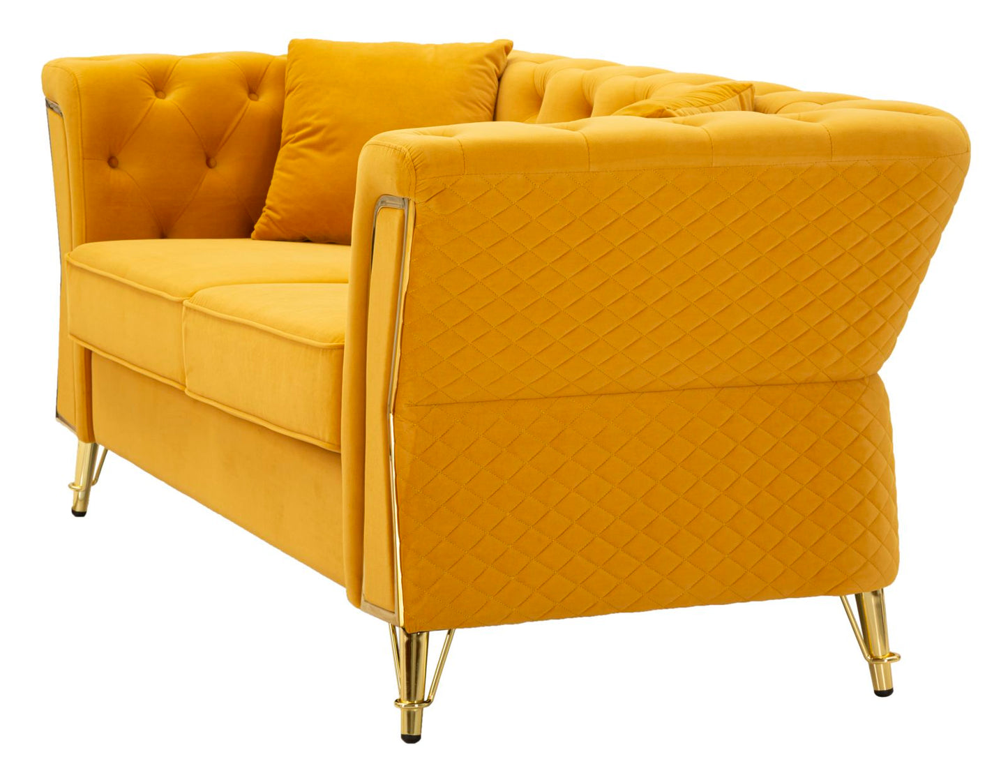 Sofa Emy Mosterd Met Kussens 76x162x83 cm
