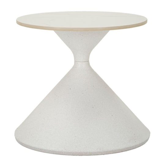 Witte Salontafel Met Keramisch Blad 39x45x45 cm