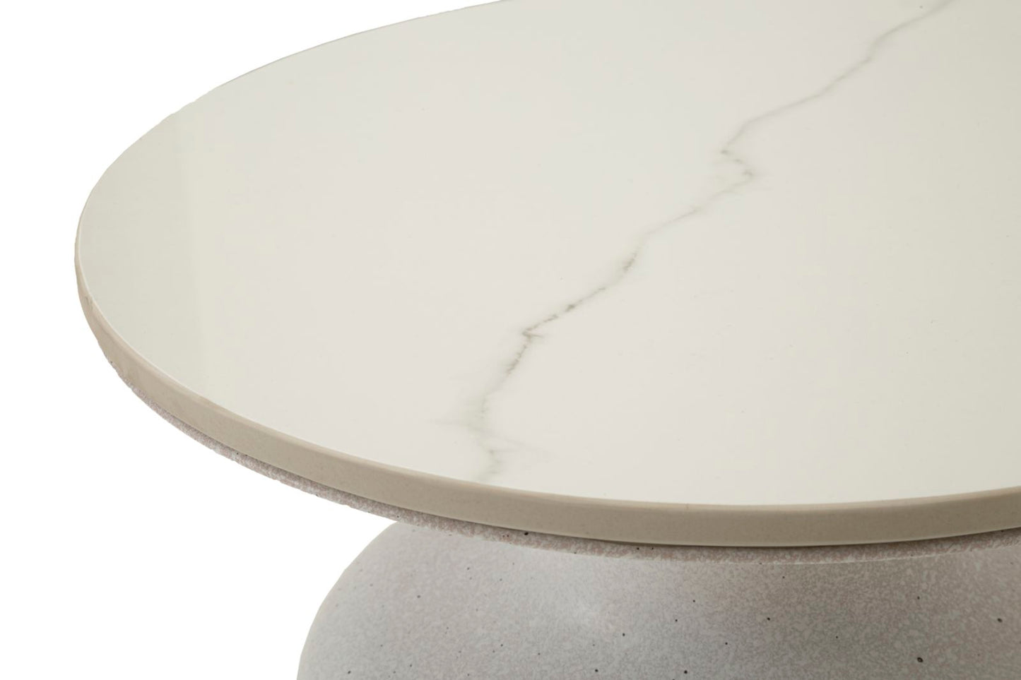Salontafel Wit Marmerlook 47x40x40 cm