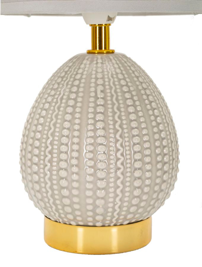 Nachtkastlamp Flavi Grijs 30.5x15x15 cm
