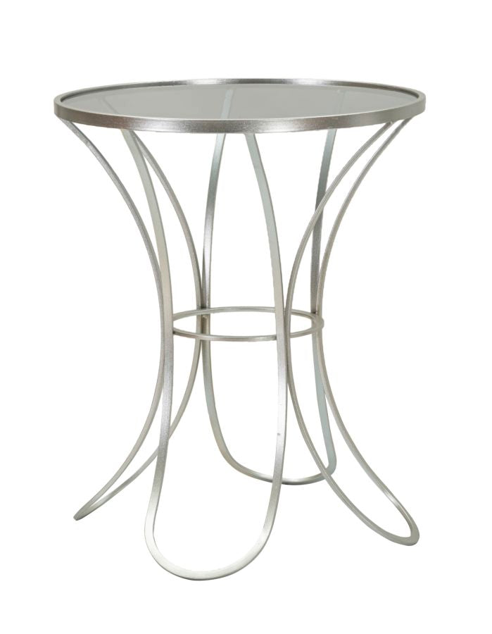 Zilveren Glam Tafel Trixy 68x56x56 cm