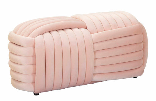 Velours Zitbank Softy Roze 45x90x45 cm