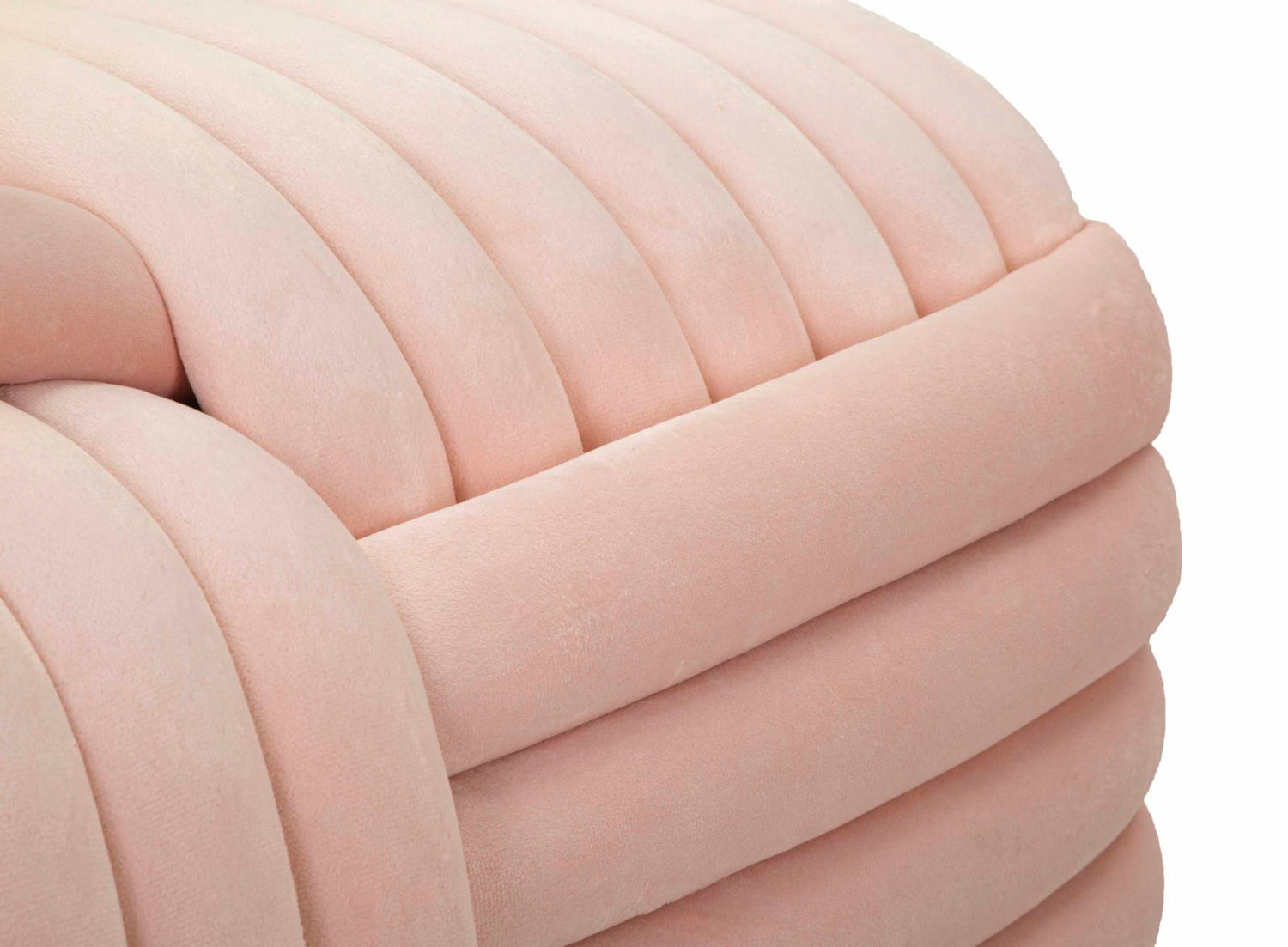 Velours Zitbank Softy Roze 45x90x45 cm