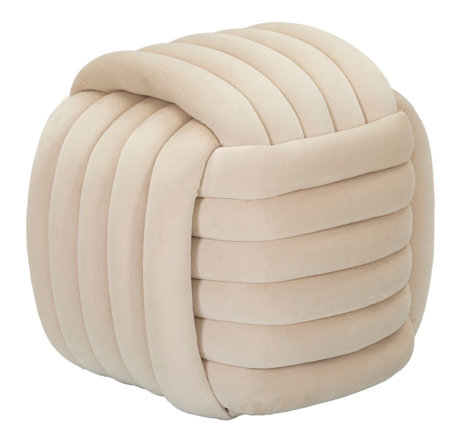 Pouf Softy Crème 45x45x45 cm