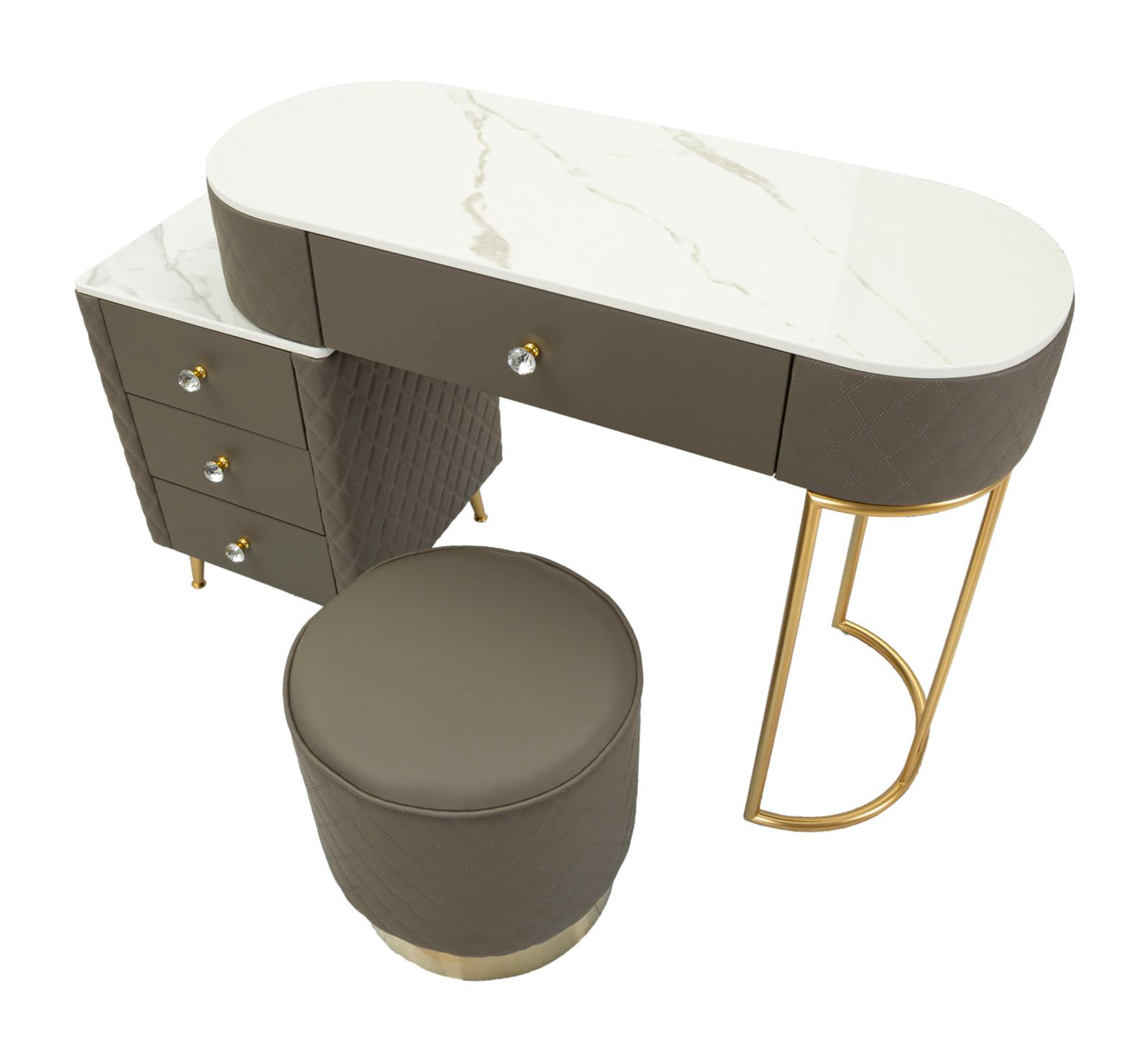 Bed Desk Sharon Grijs Met Kruk 75x120x40 cm