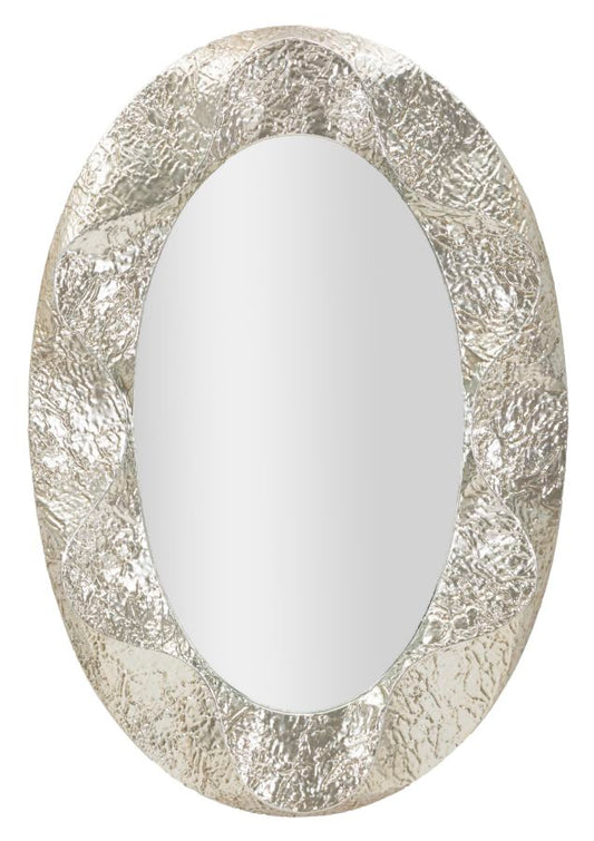 Argelux Ovale Spiegel Silver 128x87.5x6.5 cm