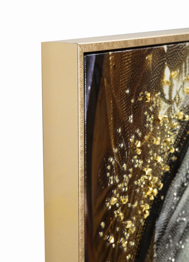 Nairobi Gelakt Canvas Met Frame 102x52x4 cm