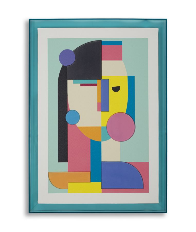 Picassy Canvas Print met Zwart Frame 70x50x3.3 cm