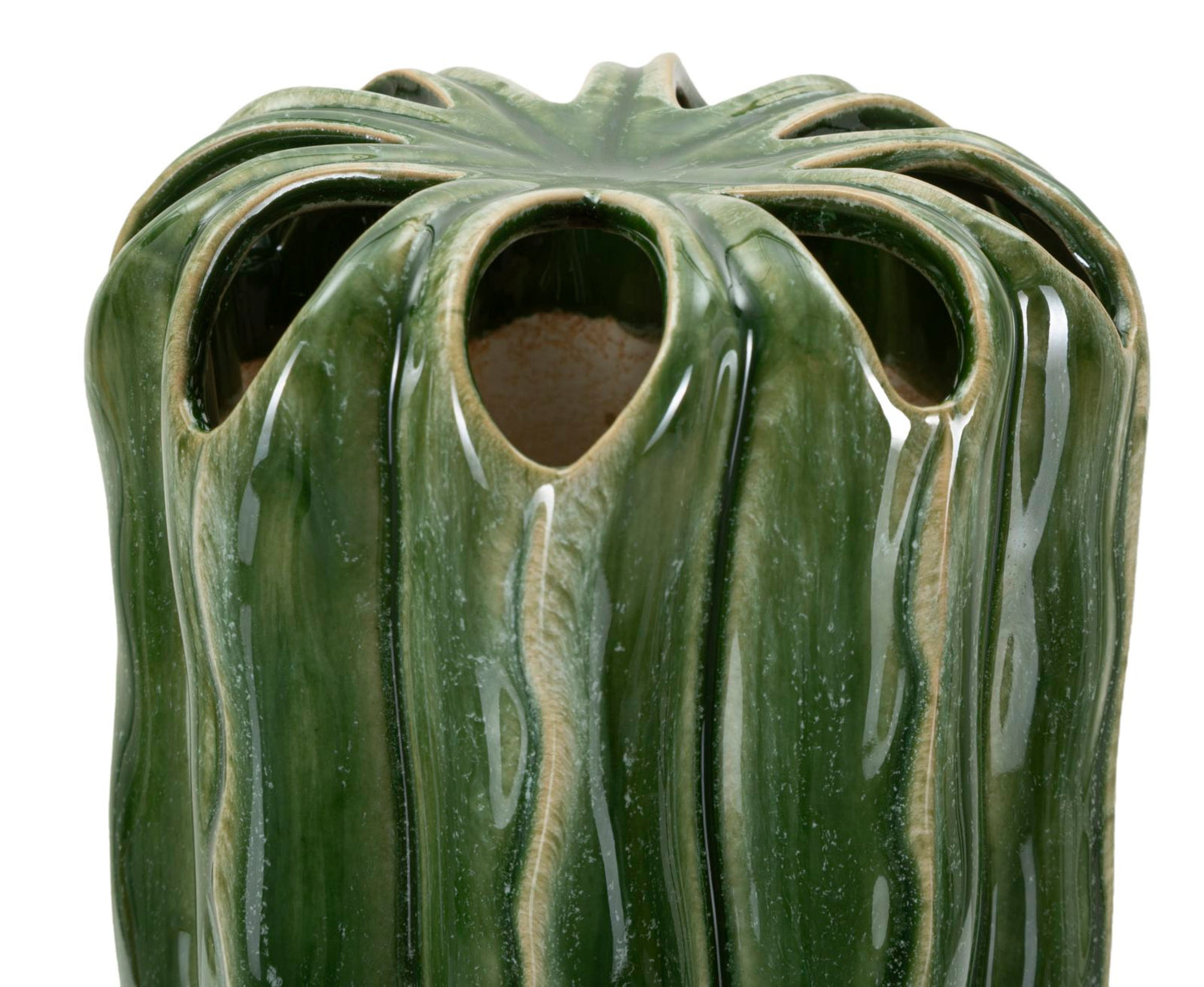 Hoge Cactus Pot Groen 31.5x12x12 cm