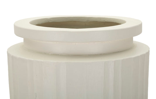 Hoge Pot Modern Crème 80x32x32 cm