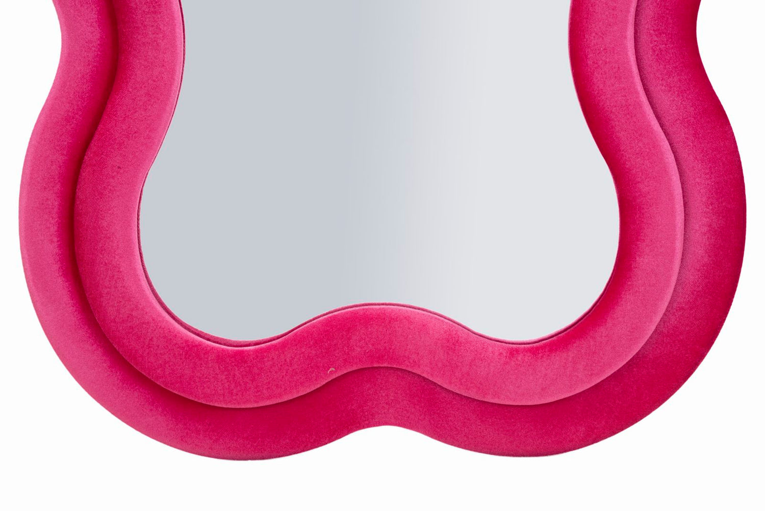 Miki Wandspiegel Velours Fuchsia 160x60x4 cm