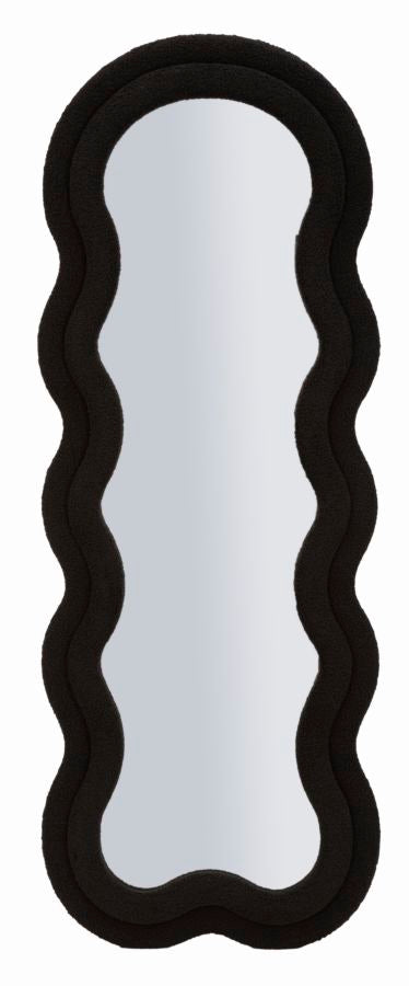 Zwarte Teddy Wandspiegel 160x60x4 cm