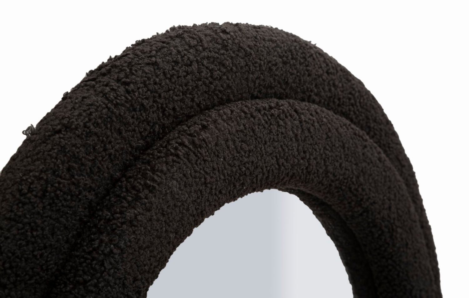 Zwarte Teddy Wandspiegel 160x60x4 cm