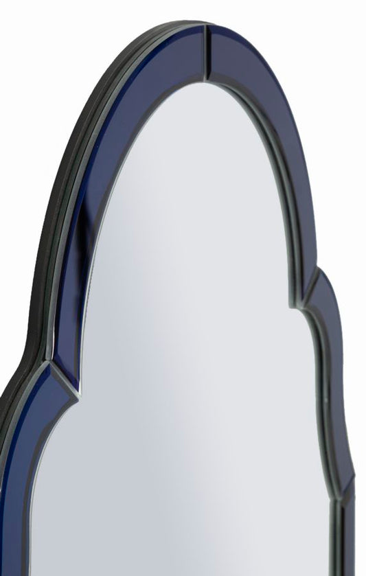 Tangier Blauwe Wandspiegel 80x47x1 cm