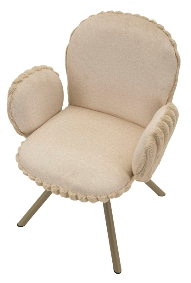 Stoel Stockholm -B- Crème Set 2 Stuks 83x64x68 cm