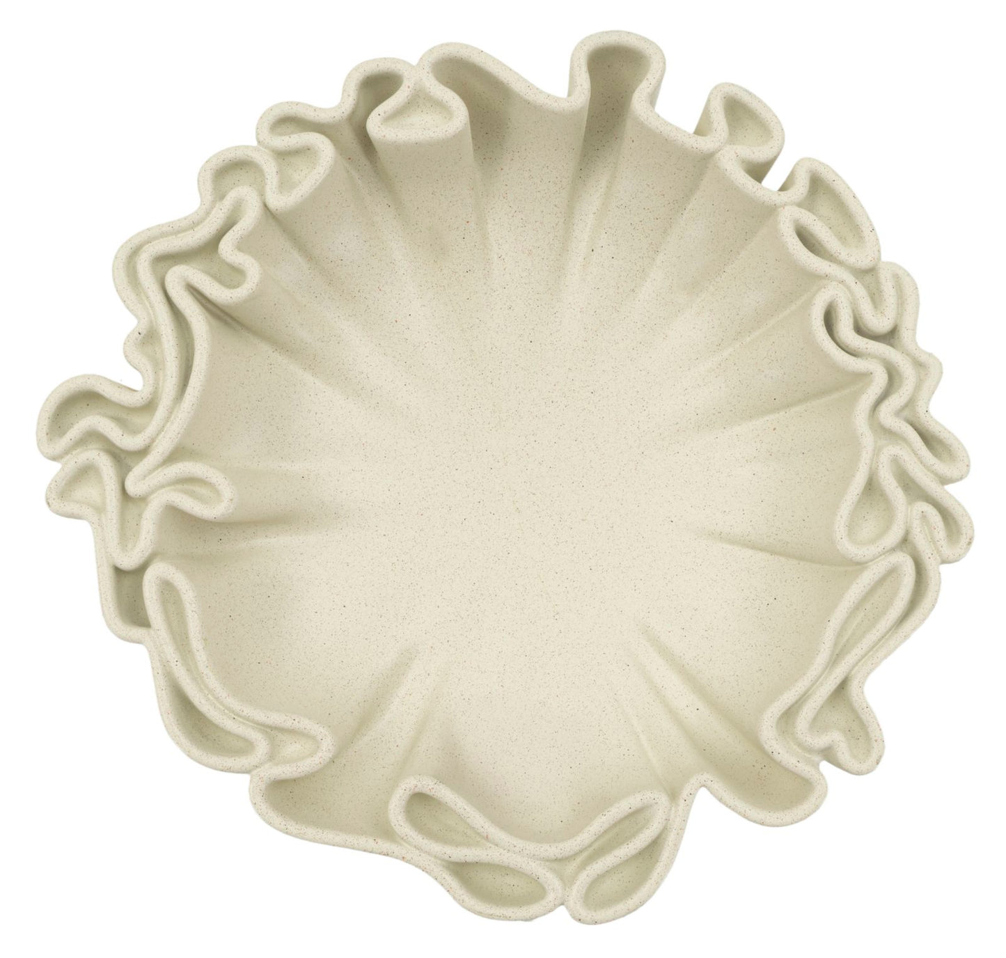 Stons Decoratieve Schaal Crème 7.5x30.5x29 cm