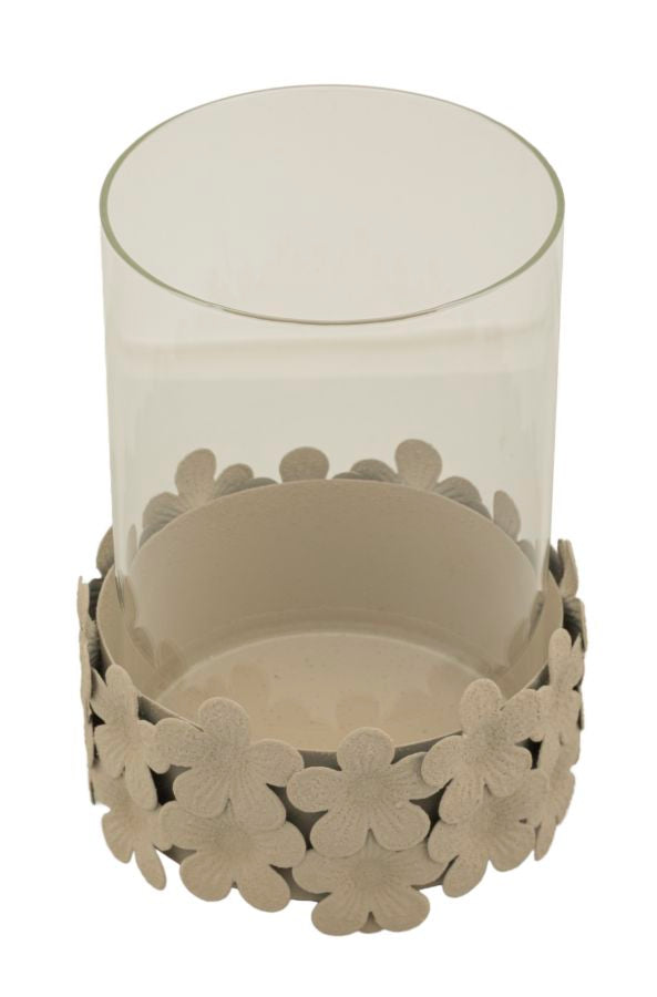 Kaarsenhouder Dune Met Glas 16x12x12 cm