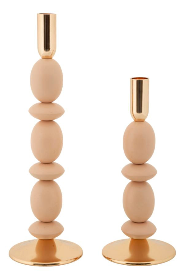 Kandelaar Shuttle Roze Set 2 Stuks