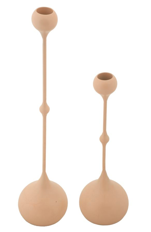 Kandelaar Slimmy Roze Set 2 Stuks