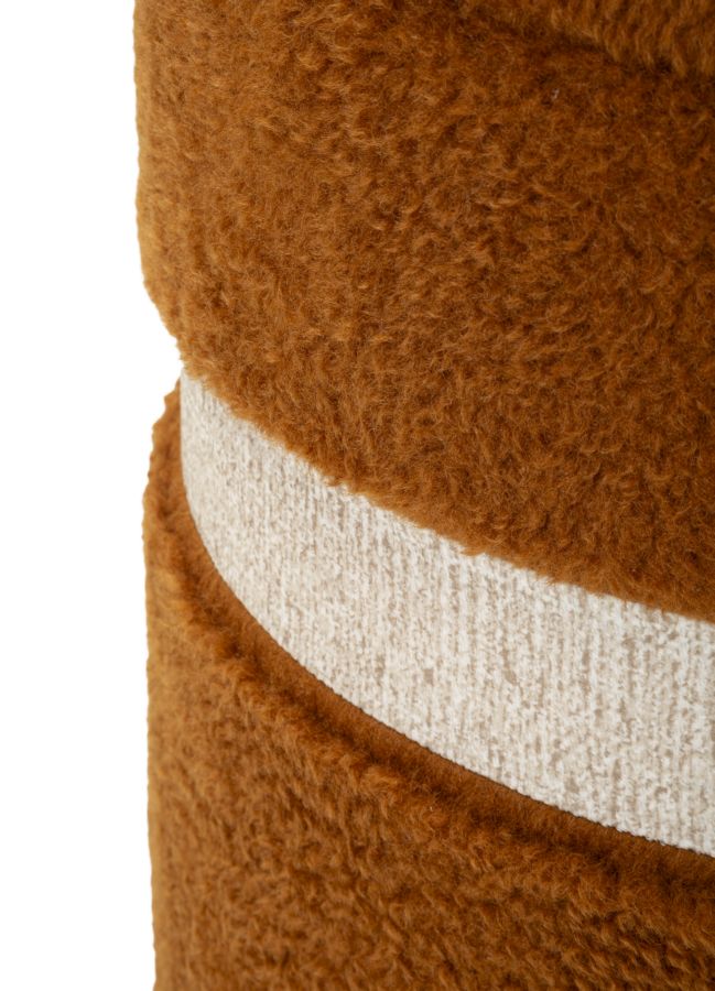 Opbergpoef Saint-Moritz Bruin Set 2 Stuks
