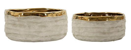Lima Lage Cachepot Set 2 Stuks 10.5x22.5x0 cm