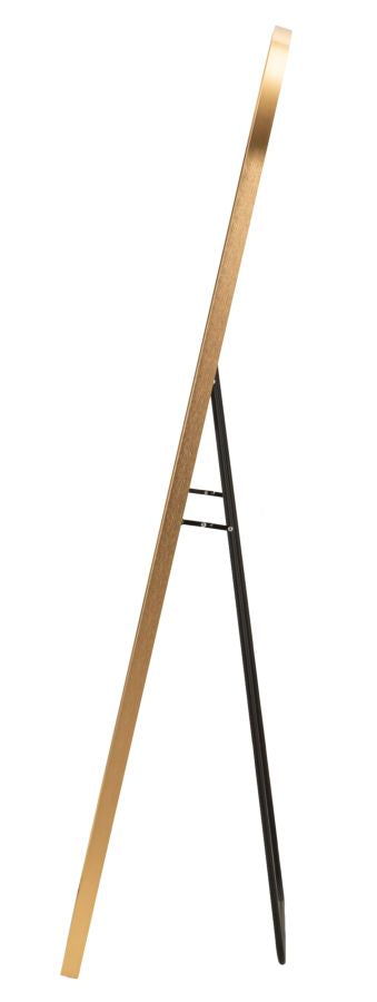 LED Vloerspiegel Simple Arc Goud 160x50x3 cm