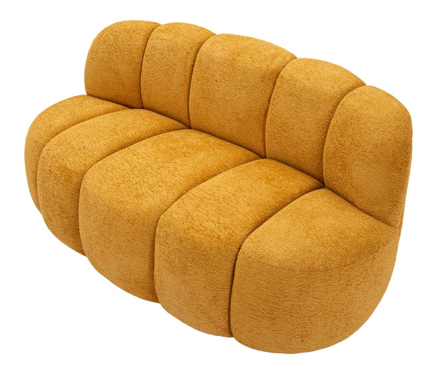 Ball 2 Seat Sofa Mosterdgeel 69x145x80 cm