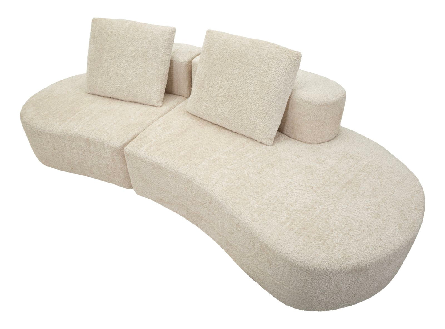 Island Sofa Wit 78x238x92 cm