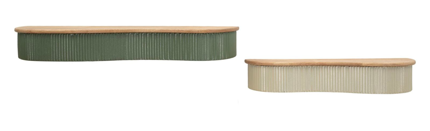 Frankfurt Wandplanken Set 2 Stuks 12x86x18 cm
