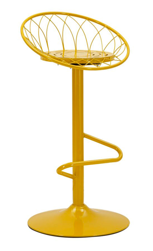 Clox Barkruk Mosterdgeel 92x49x45 cm
