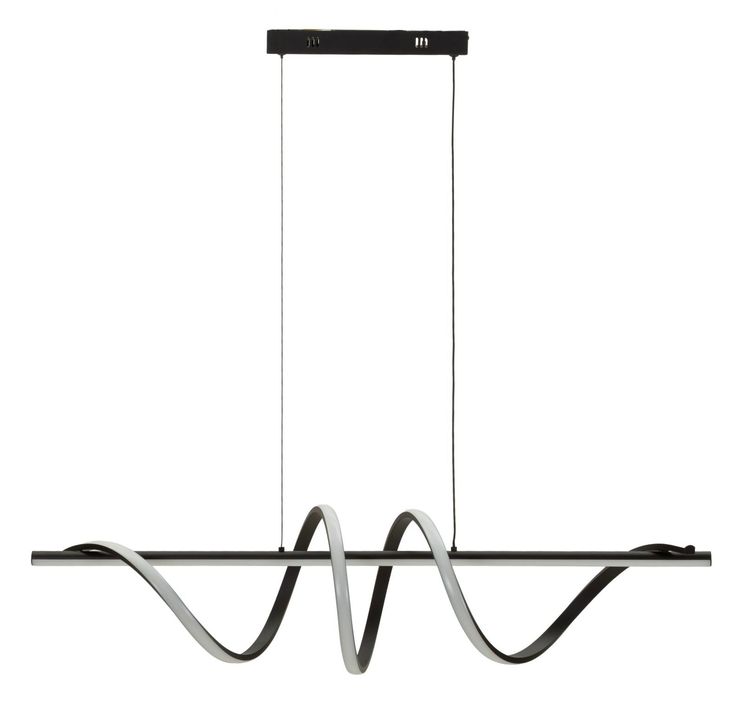 Spiral LED Plafondlamp Zwart/Wit 30x101x25 cm