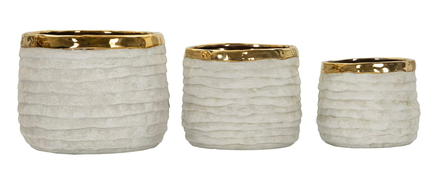 Lima Tall Cachepot Set 3 Stuks 17.5x23x23 cm