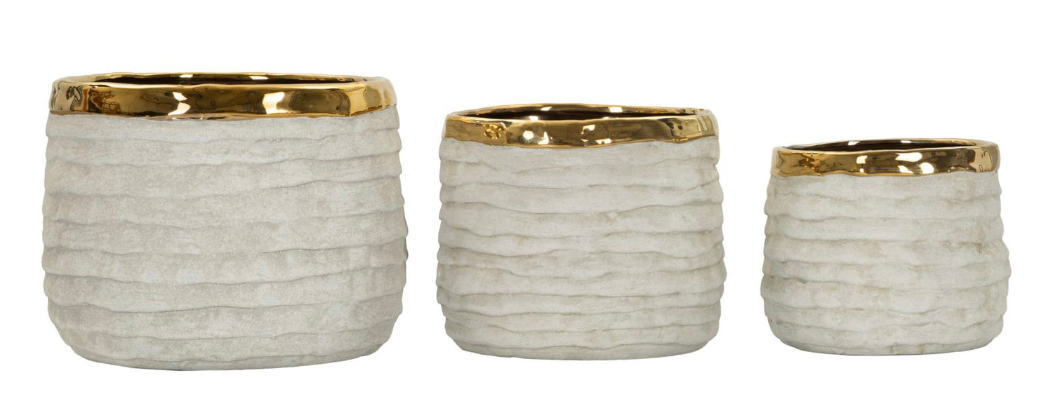Lima Tall Cachepot Set 3 Stuks 17.5x23x23 cm