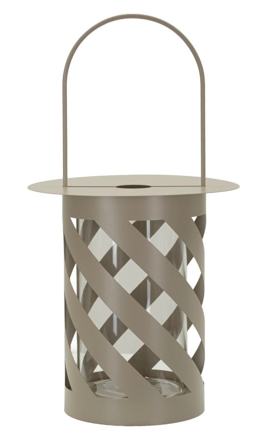 Twist Saturn Lantaarn Duifgrijs 43x23x23 cm
