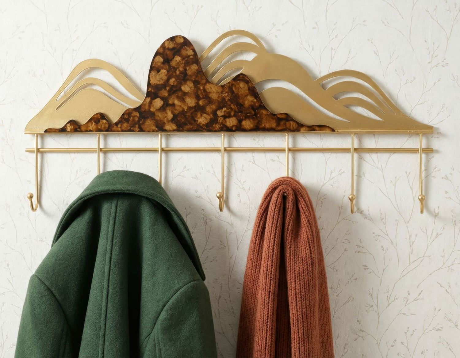 Berglandschap Wandhanger Glam 30.5x70.7x5 cm